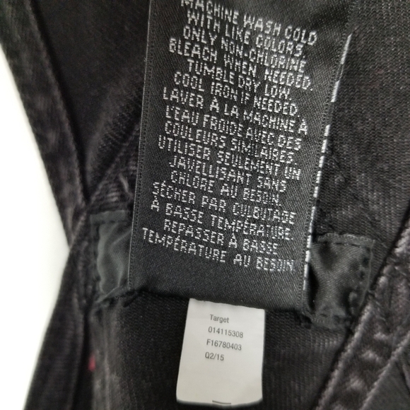 Massimo Womens Black Denim Overalls Size Medium Distressed Skinny Leg Stretch - Picture 12 of 13